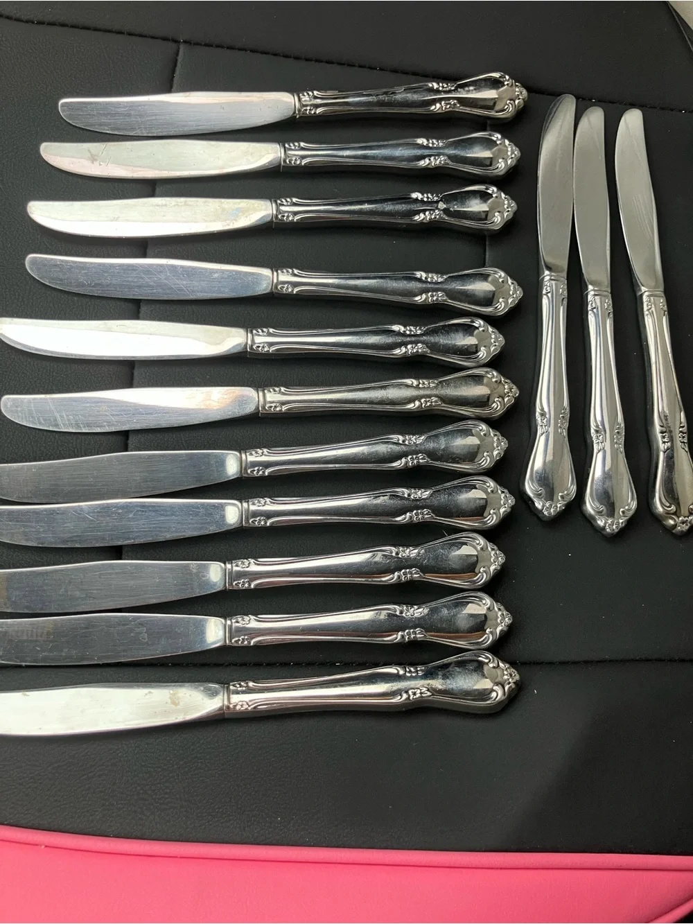 Oneida Chateau Set of 14 Dinner Knives Oneidacraft Deluxe Stainless Flatware